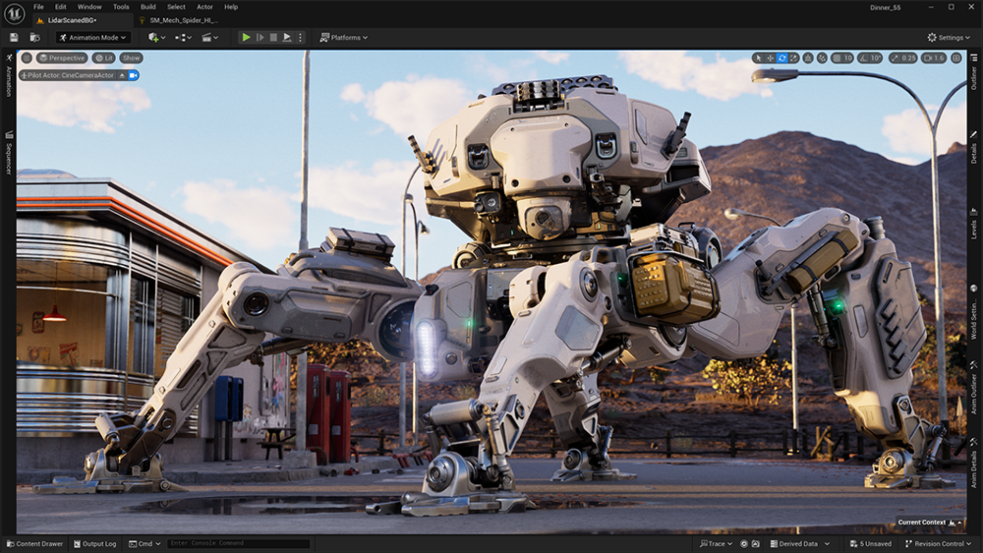 Unreal Engine 5.5 eleva padrão de iluminação em tempo real
